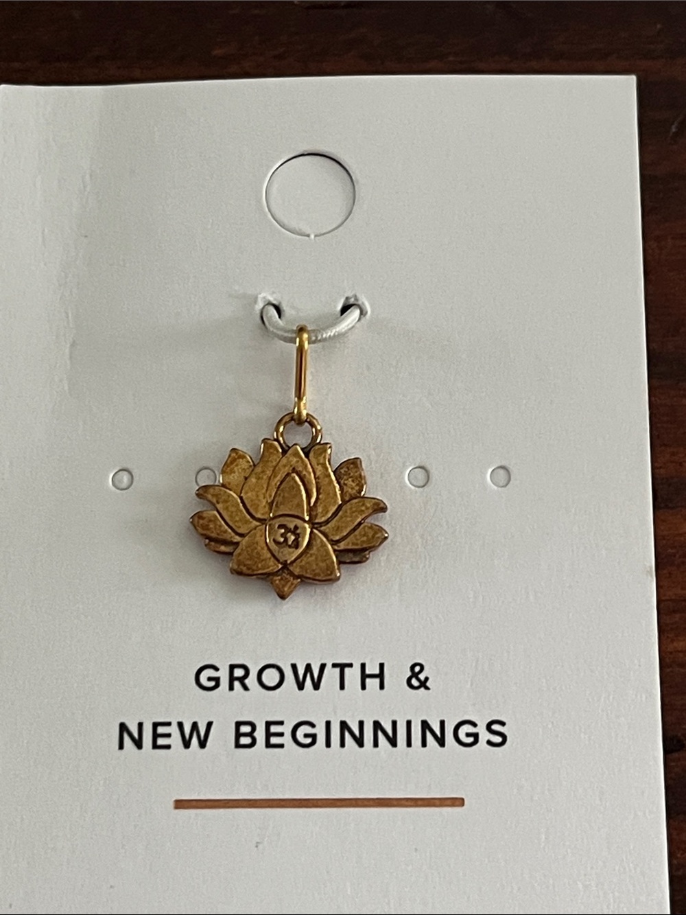 Alex and Ani 14K Gold over 925 Growth & New Beginnings Lotus Charm / Pendant NWT
